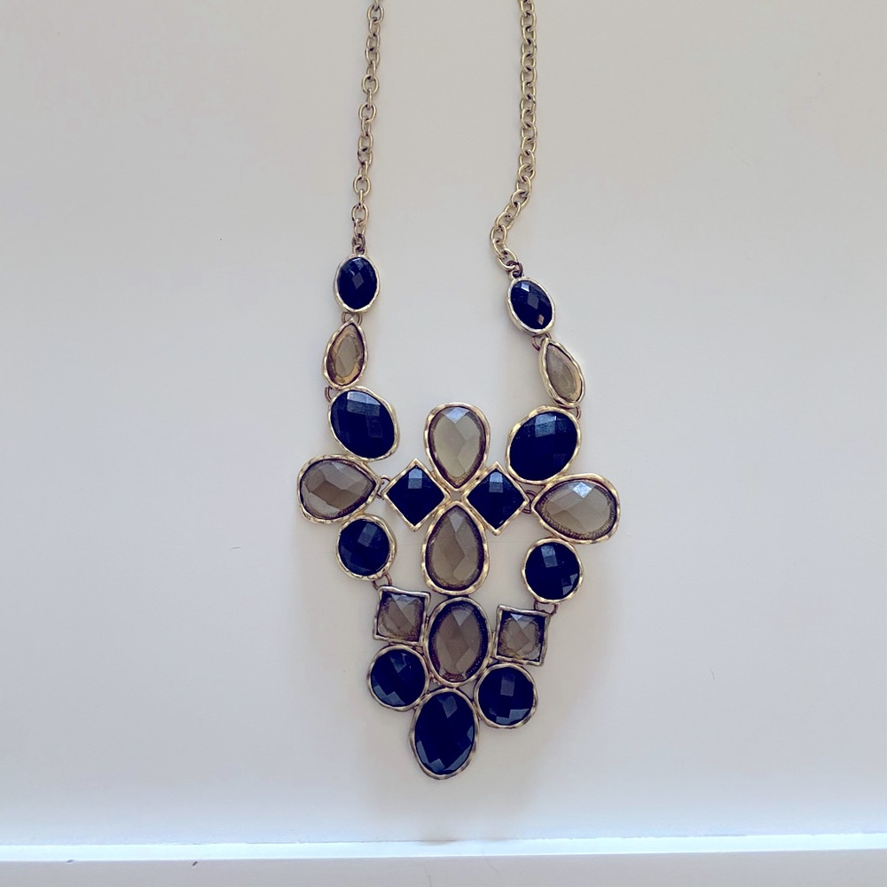 Black and gold chunky necklace